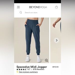 Beyond yoga midi jogger